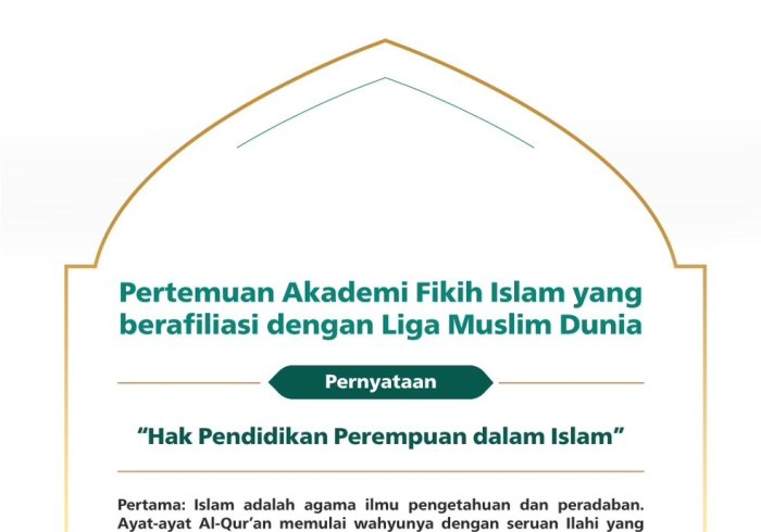 Hak Pendidikan Perempuan dalam Islam