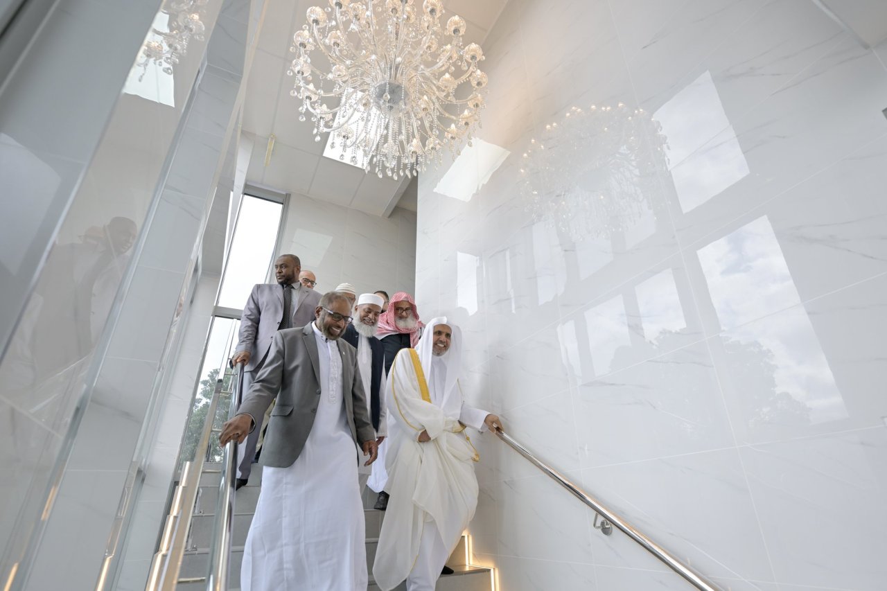 Today, from Al Rahman Masjid in Auckland, following its official opening:  H.E. Sheikh Dr. Mohammed Al-Issa, the Secretary-General of the MWL, delivered the Friday sermon