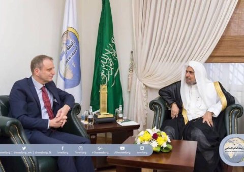 HE the MWL's Secretary General met this morning the Dutch Ambassador to the Kingdom Mr. Joost Reintjes.