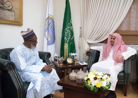 D. Mohamed Alissa recevant le grand Mufti du Cameroun Cheikh Mahmoud Bakari