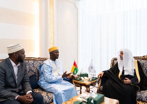 His Excellency Sheikh Dr. Mohammad Al-Issa met with His Excellency Dino Seidi, the Ambassador Extraordinary and Plenipotentiary of the Republic of Guinea-Bissau to the Kingdom of Saudi Arabia