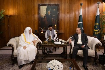Le Président et le Premier ministre du Pakistan reçoivent le Secrétaire général de la Ligue islamique mondiale