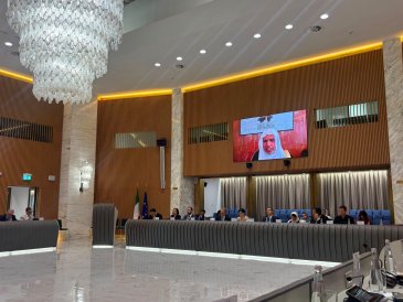 This evening, His Excellency Dr. Mohammad Al-Issa, delivered a keynote address by video link at a high-level interfaith dialogue meeting in Rome, Italy.