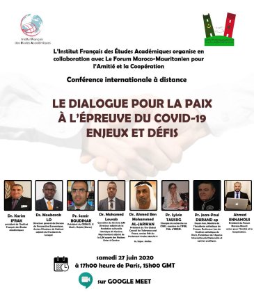 Lors d’une conférence  internationale à distance l’Institut français des études académiques et le Forum Maroco-Mauritanien pour l’amitié louent la Charte Mecque et la considère comme étant la référence pour répandre la paix et la tolérance.