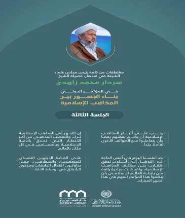 مقتطفات من كلمة فضيلة رئيس مجلس علماء الشيعة في قندهار، الشيخ سردار محمد زاهدي، خلال المؤتمر الدولي: "بناء الجسور بين المذاهب الإسلامية":
