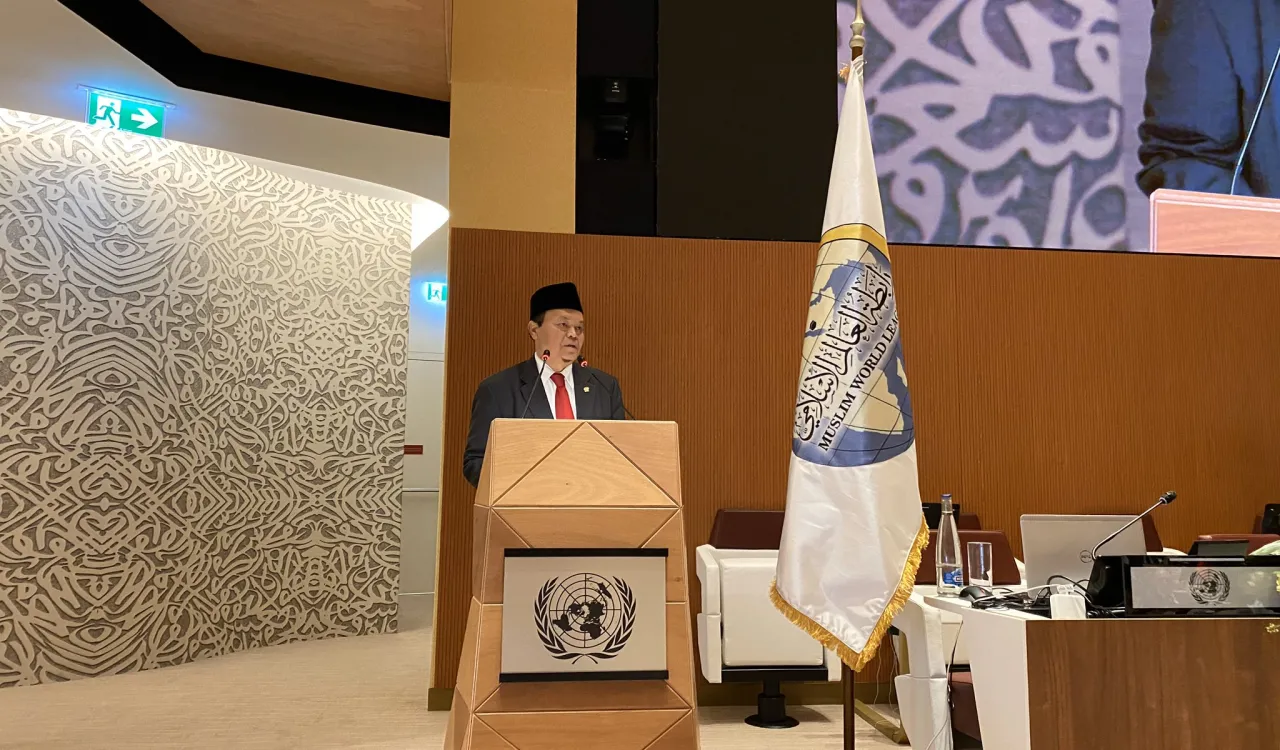معالي نائب رئيس مجلس الشورى الشعبي بإندونيسيا مشاركاً في "إعلان جنيف"
