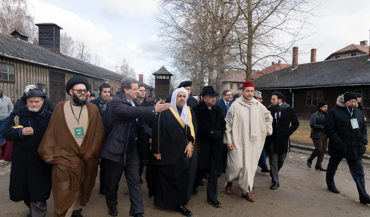 In memory of the Holocaust, H.E. Dr. Mohammad Alissa led a delegation of senior Muslim scholars and leaders in coordination with the American Jewish Committee to the Auschwitz concentration camp