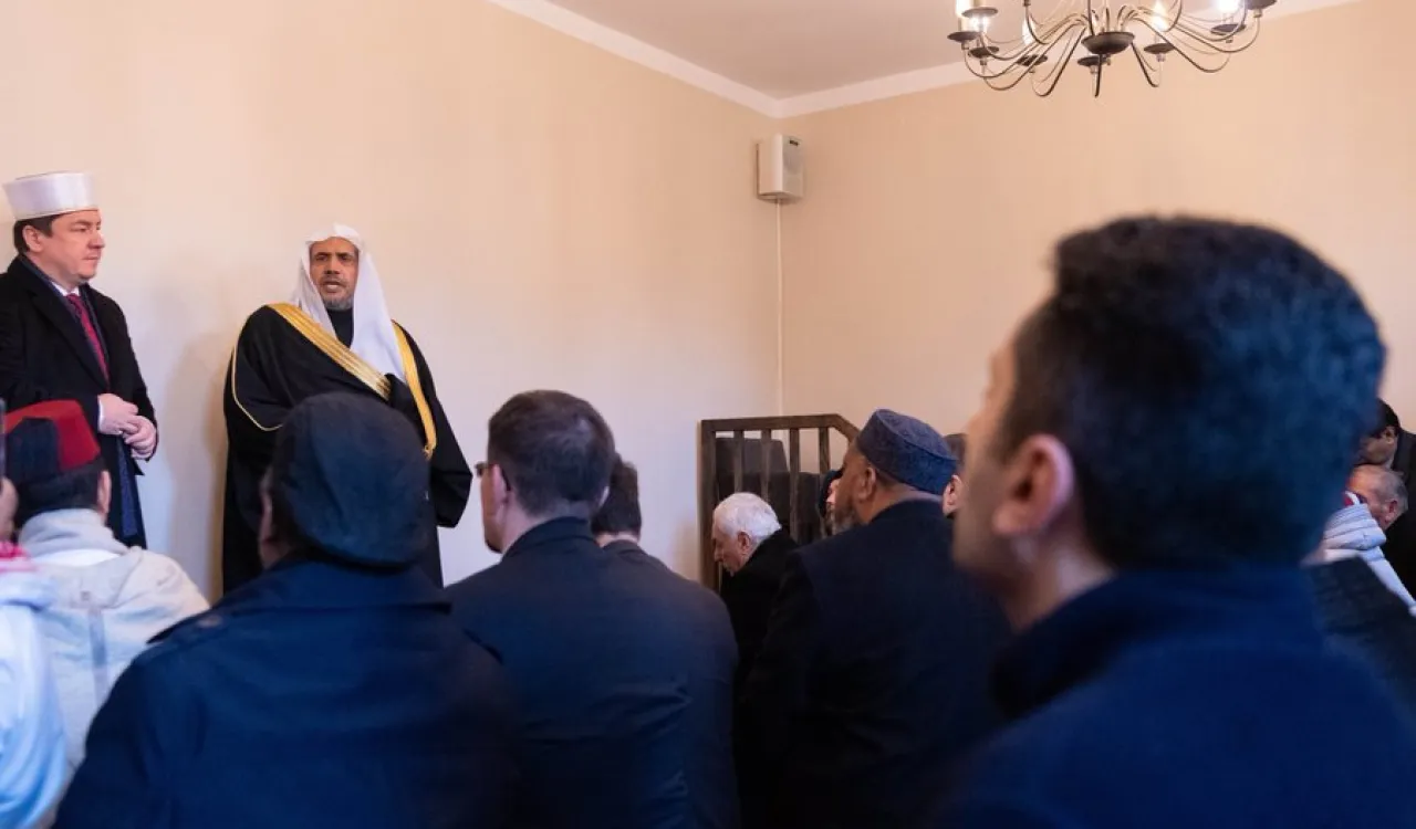 This afternoon HE Dr. Mohammad Alissa and the Grand Mufti of Poland addressed worshippers and Jewish delegates from AJCGlobal during a visit to Tatarska St. Mosque in Warsaw