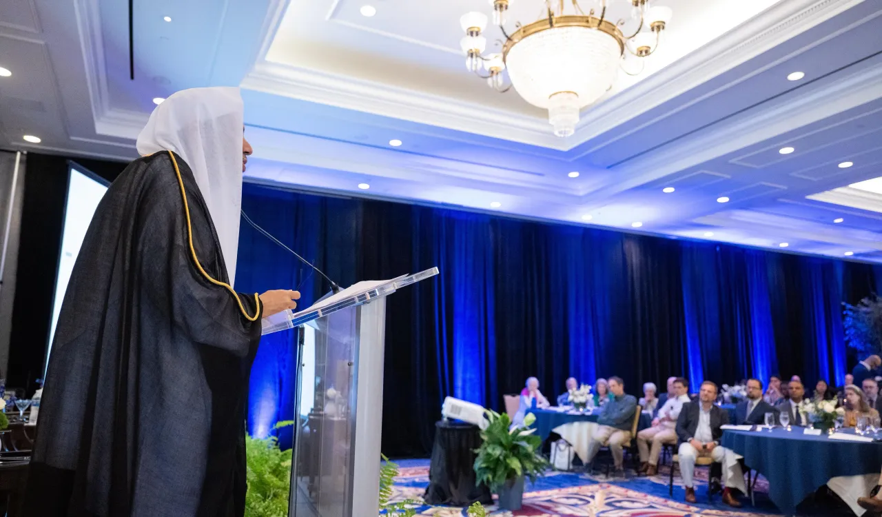 امریکی یونیورسٹی ڈیوک میں  رابطہ عالم اسلامی کے سیکرٹری جنرل  کا  اسلامی تہذیب پر خصوصی لیکچر، جامعہ کی میزبانی