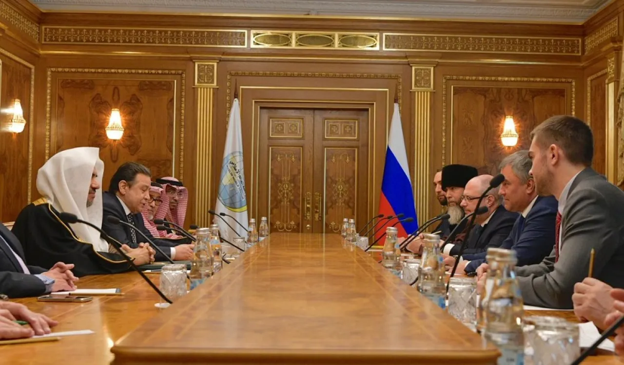 روسی فیڈریشن ڈوما کے چیئرمین جناب وچے سیلف ولودین نے آج صبح ماسکو میں عزت مآب شیخ ڈاکٹر محمد العیسی