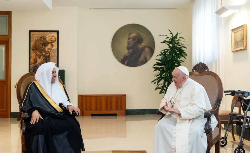 Le Pape du Vatican accueille Mohammad Alissa dans sa résidence à “Santa Martha”afin de traiter d'un certain nombre de questions liées aux valeurs communes et à l'alliance civilisationnelle