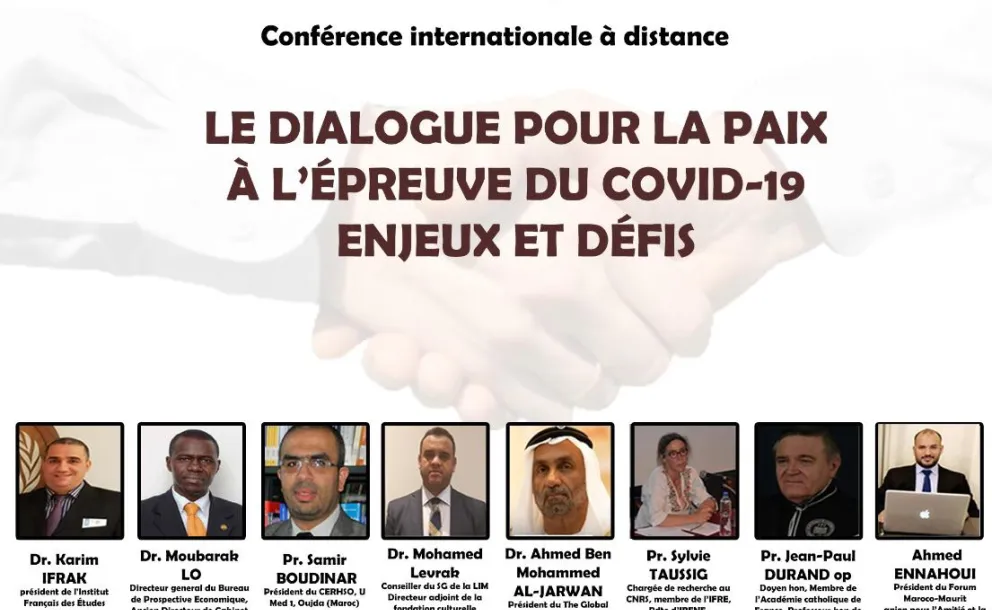 Lors d’une conférence  internationale à distance l’Institut français des études académiques et le Forum Maroco-Mauritanien pour l’amitié louent la Charte Mecque et la considère comme étant la référence pour répandre la paix et la tolérance.