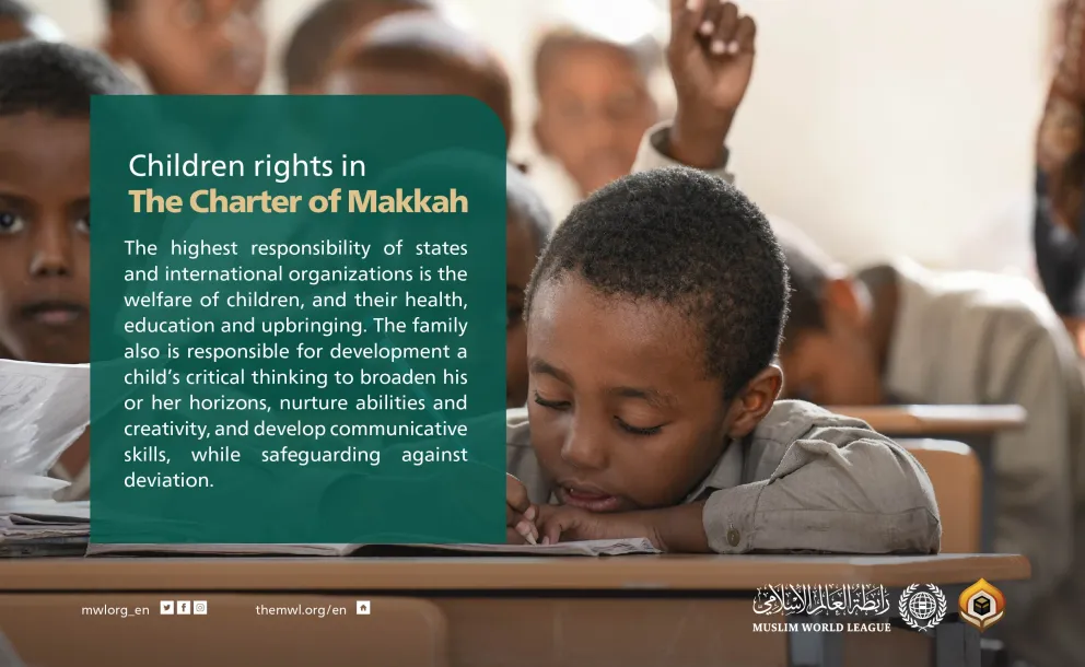 The #CharterofMakkah dedicated some of its items for children rights. 