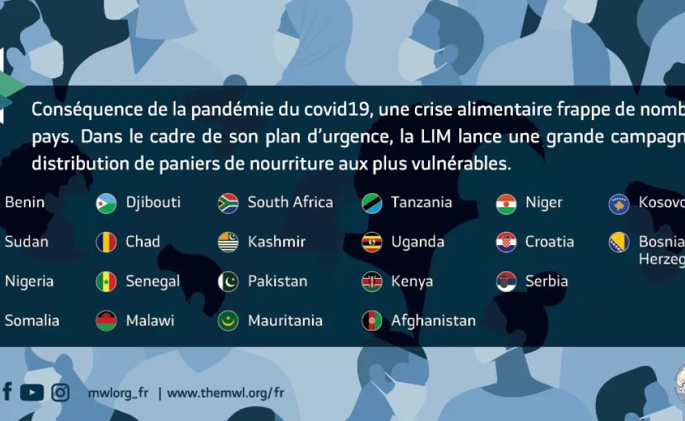 La crise liée au  coronavirus a entraîné un besoin accru de secours alimentaires dans de nombreux pays. La  LIM a intensifié ses efforts pour distribuer des paniers alimentaires aux communautés les plus vulnérables du monde.  solidarité  alimentation