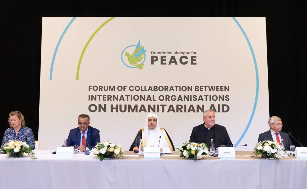 Secretary General of the MWL participates in the Forum of Collaboration Between International Organizations on Humanitarian Aid in Geneva