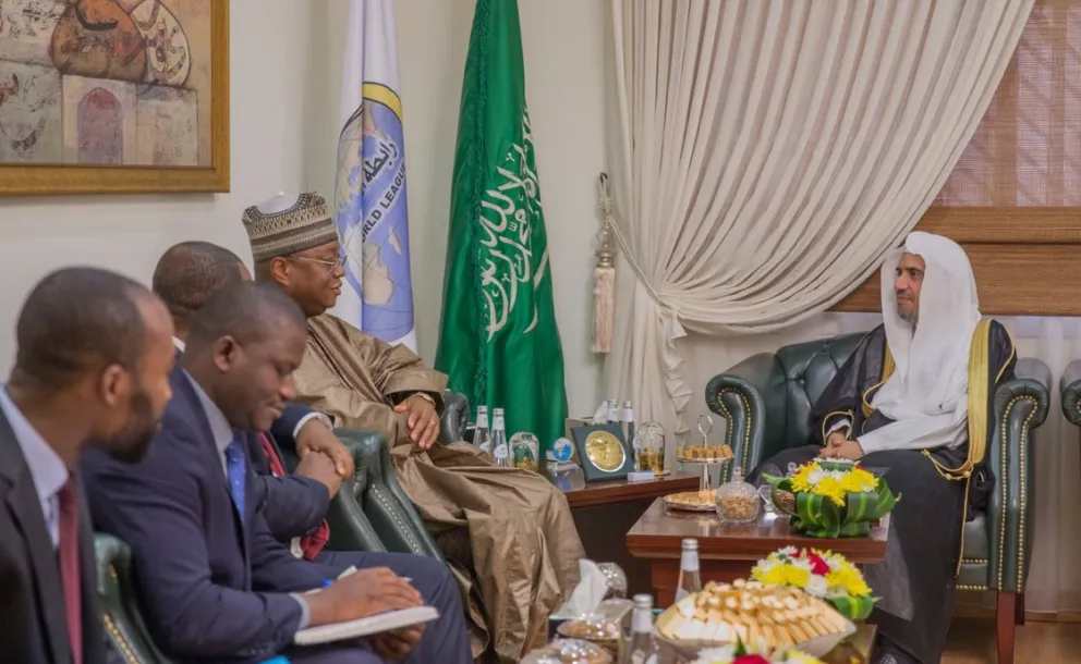 HE Sheikh Dr.Mohammad Alissa,MWL SG meets with HE Mr Fadelwa M., Republic of Benin's Ambassador to Saudi Arabia