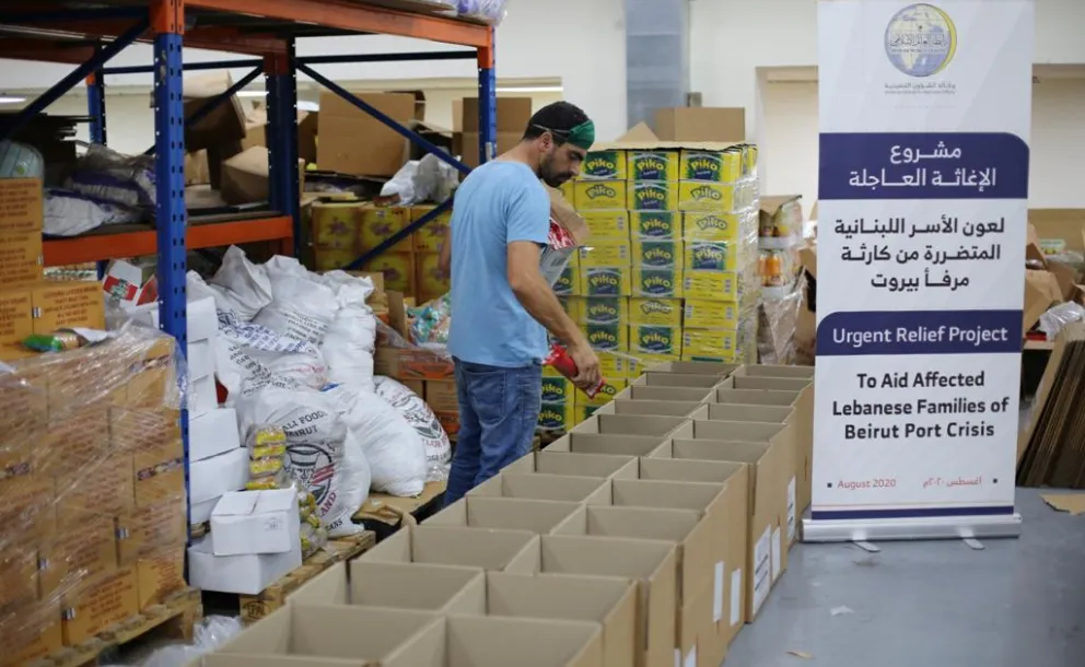 Cette semaine, la LIM a initié la première phase de son plan de secours au Liban, par une distribution de paniers repas, aux personnes touchées par l’explosion du Port Beyrouth.