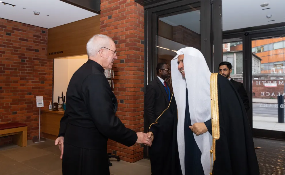 HE Justin Welby, Archbishop of Canterbury, hosted HE Sheikh Dr.Mohamma Alissa, the SG of the MWL, for lunch at Lambeth Palace, London