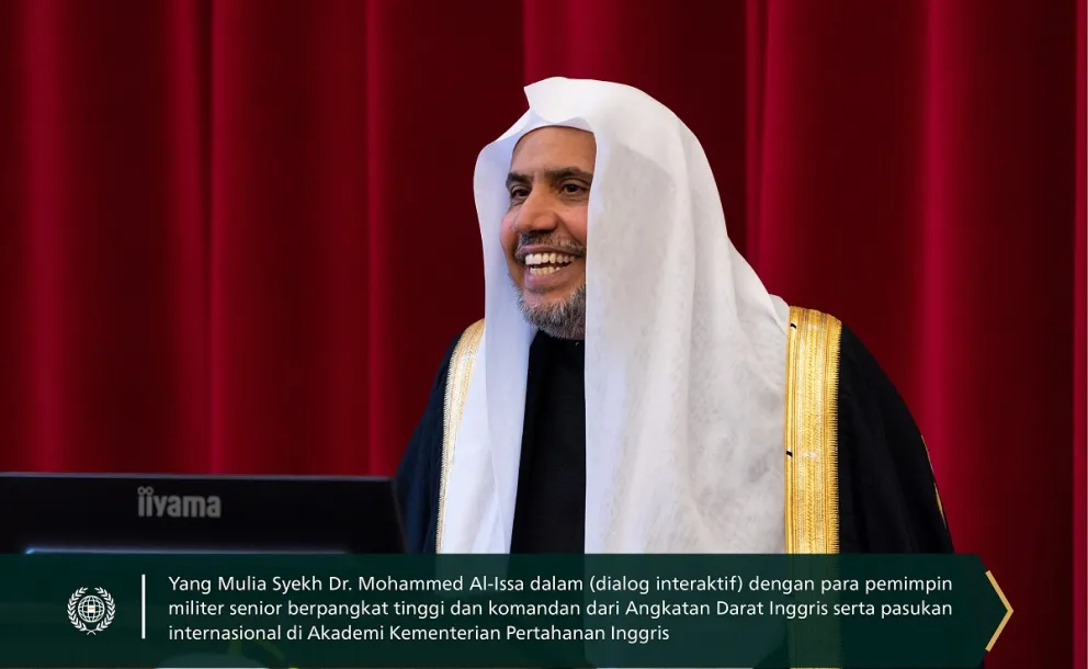 Di hadapan para pemimpin militer dari AD Inggris & pasukan internasional: