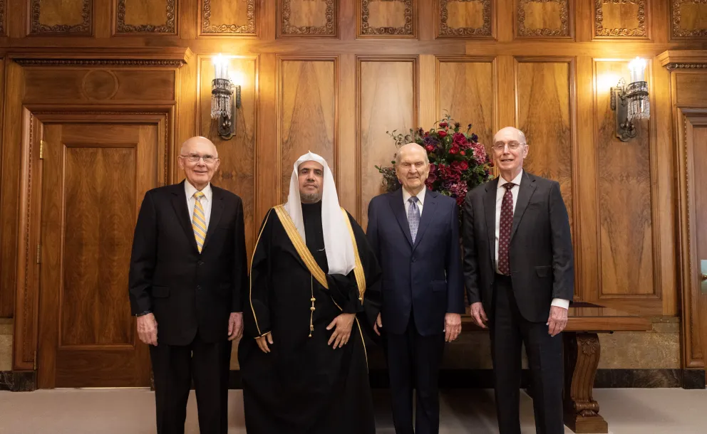 HE Dr. Mohammad Alissa met with the First Presidency of the Church of Jesus Christ of Latter-Day Saints to expand MWL's interfaith reach