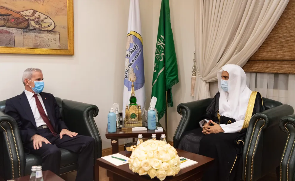 Dr. Mohammad Alissa hosted several ambassadors at the Muslim World League headquarters 