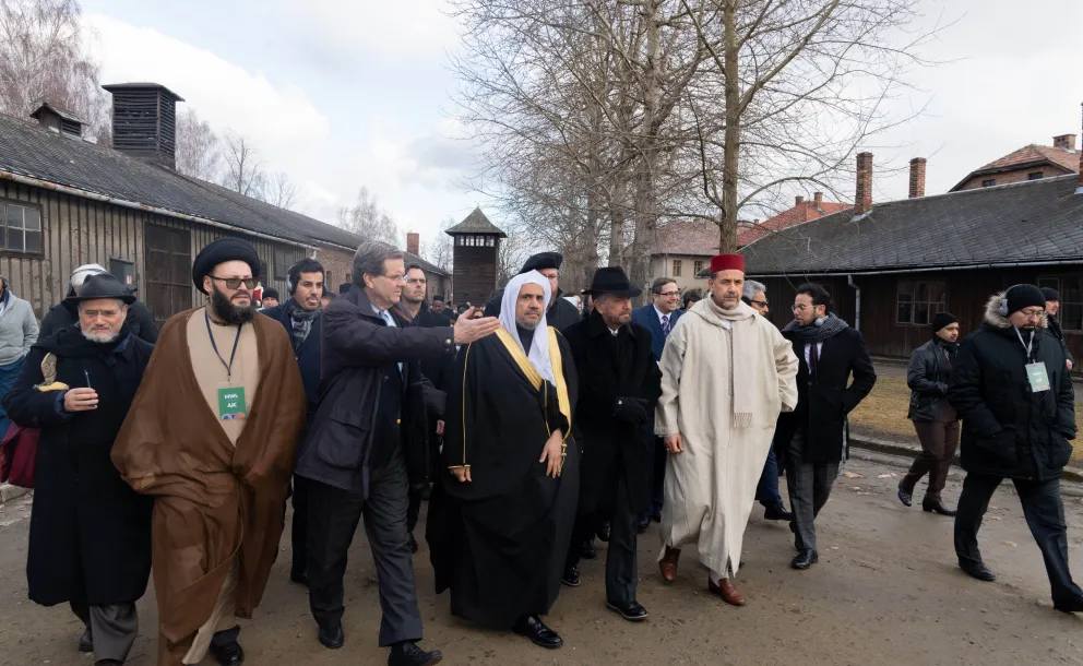 In memory of the Holocaust, H.E. Dr. Mohammad Alissa led a delegation of senior Muslim scholars and leaders in coordination with the American Jewish Committee to the Auschwitz concentration camp