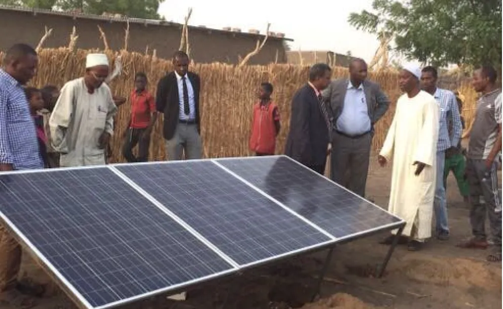 Solar panels provide a low-cost, sustainable source of energy to keep the well pumps running