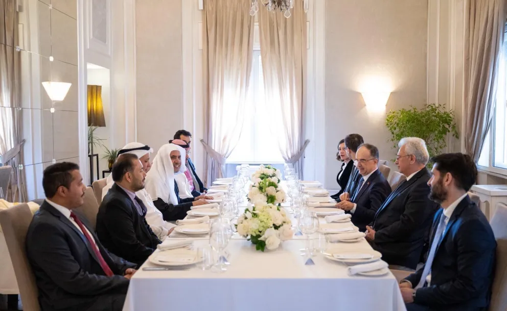The Albanian President hosted a lunch in honor of the Secretary-General, President of the Organization of Muslim Scholars