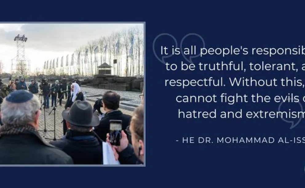 HE Dr. Mohammad Alissa "To fight the evils of hatred and extremism, all individuals have a responsibility to be tolerant & respectful."