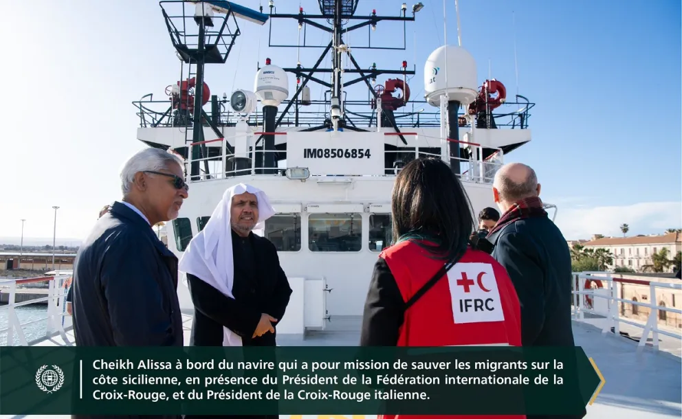 Le premier événement du genre : Confirmant le partenariat stratégique à bord de l'Ocean Viking, le navire humanitaire le plus renommé au monde :