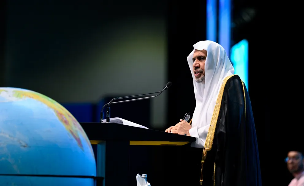 صورٌ من القمة الدولية الثالثة للقيادات الدينية، بمشاركة معالي الأمين العام، رئيس هيئة علماء المسلمين، فضيلة الشيخ د. ⁧‫محمد العيسى‬⁩ ‬⁩ متحدثًا رئيسيًا في حفل الافتتاح