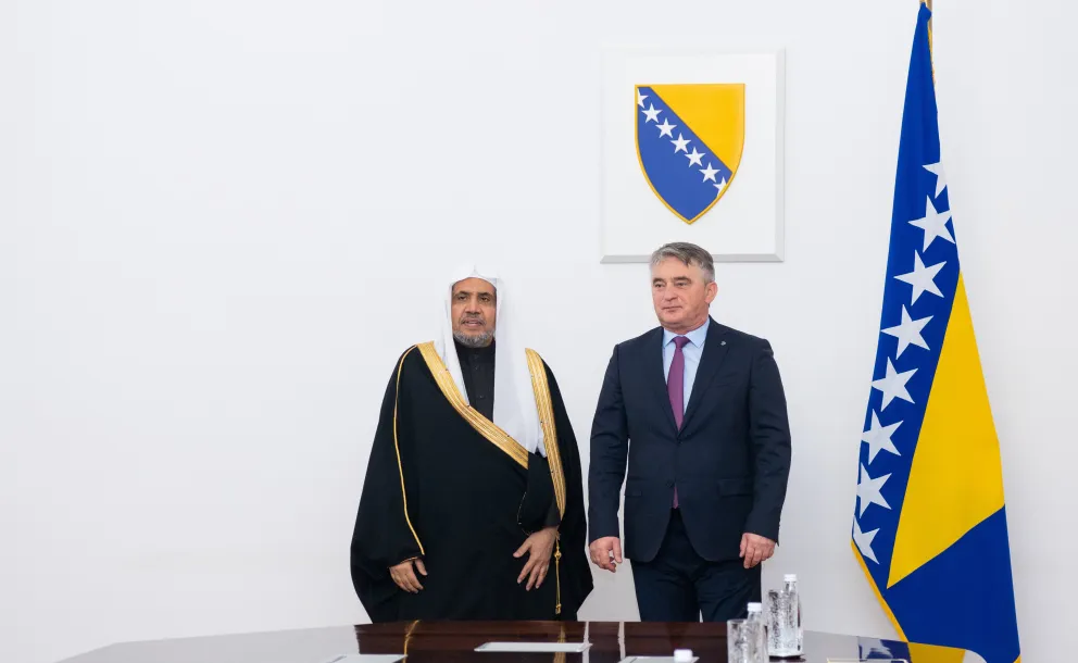 The Presidential Council of Bosnia and Herzegovina, presided over by His Excellency President Zeljko Komšić, accorded a warm reception at the presidential offices in Sarajevo to His Excellency Sheikh Dr. Mohammed Al-Issa