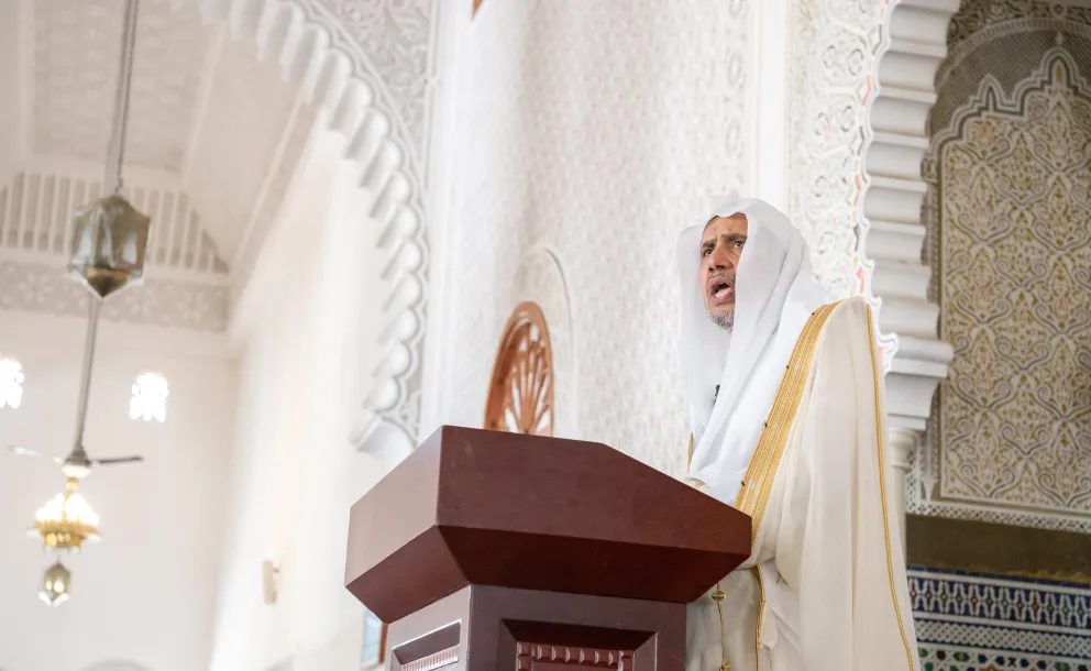 Currently underway: At the invitation of His Eminence, the Grand Imam of Tanzania and its scholars, His Excellency Sheikh Dr. Mohammed Alissa delivers the Friday Sermon in Dar es Salaam