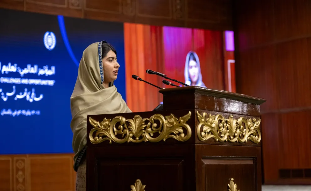 Renowned global activist for girls' education, Ms. Malala Yousafzai, delivered the keynote address at the Muslim World League's initiative, Girls Education Matters, in Muslim communities. 