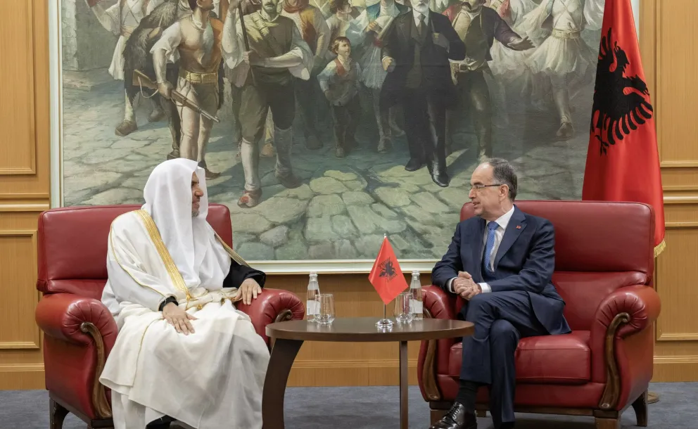 The President of the Republic of Albania, Mr. Bajram Begaj, received at the Presidential Palace in the capital, Tirana, the Secretary General, President of the Organization of Muslim Scholars, Sheikh Mohammed Alissa.