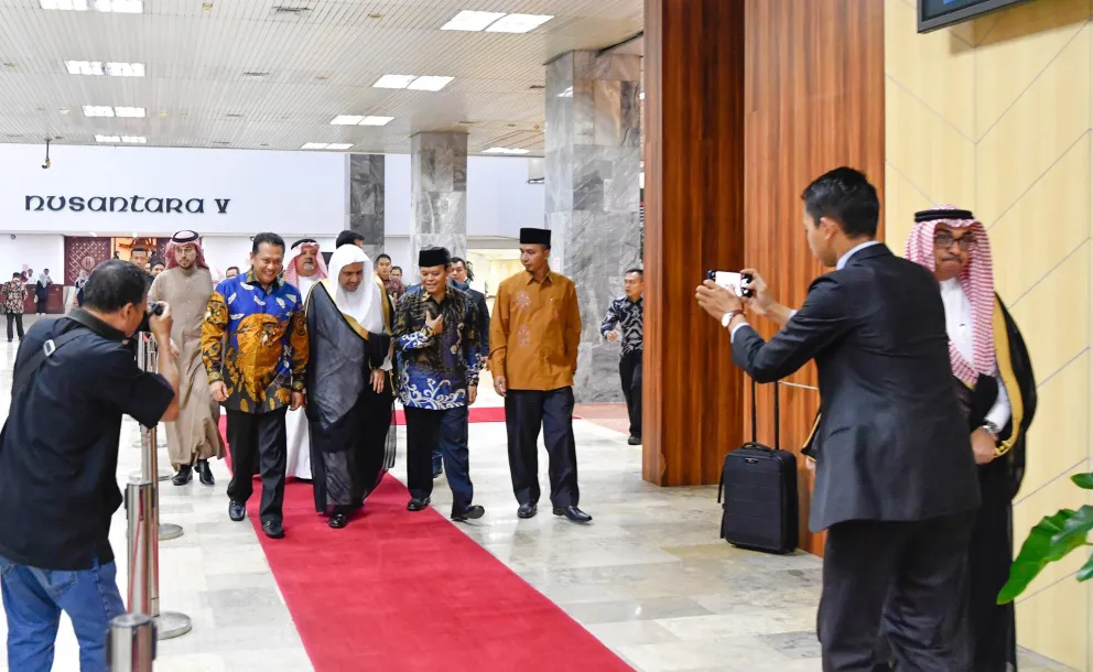 HE Dr. Mohammad Alissa was welcomed by the People's Consultative Assembly of Indonesia to speak before its members