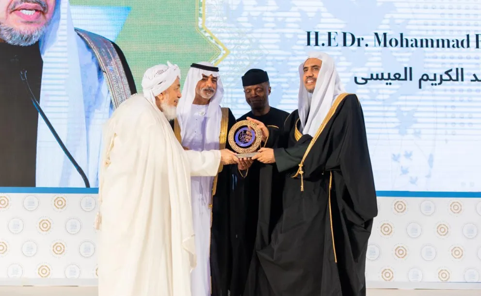 HE Dr. Mohammad Alissa was recognized for his efforts to promote interfaith and intercultural peace by ppeaceims in Abu Dhabi last December