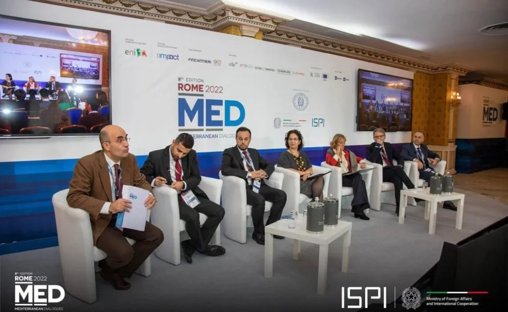 Atas nama Yang Mulia Sekretaris Jenderal Sheikh Dr. Mohammed Al-Essa: Agen Komunikasi Kelembagaan Abdulwahab Al-Shehri berpartisipasi dalam konferensi "Dialog Mediterania" di Roma
