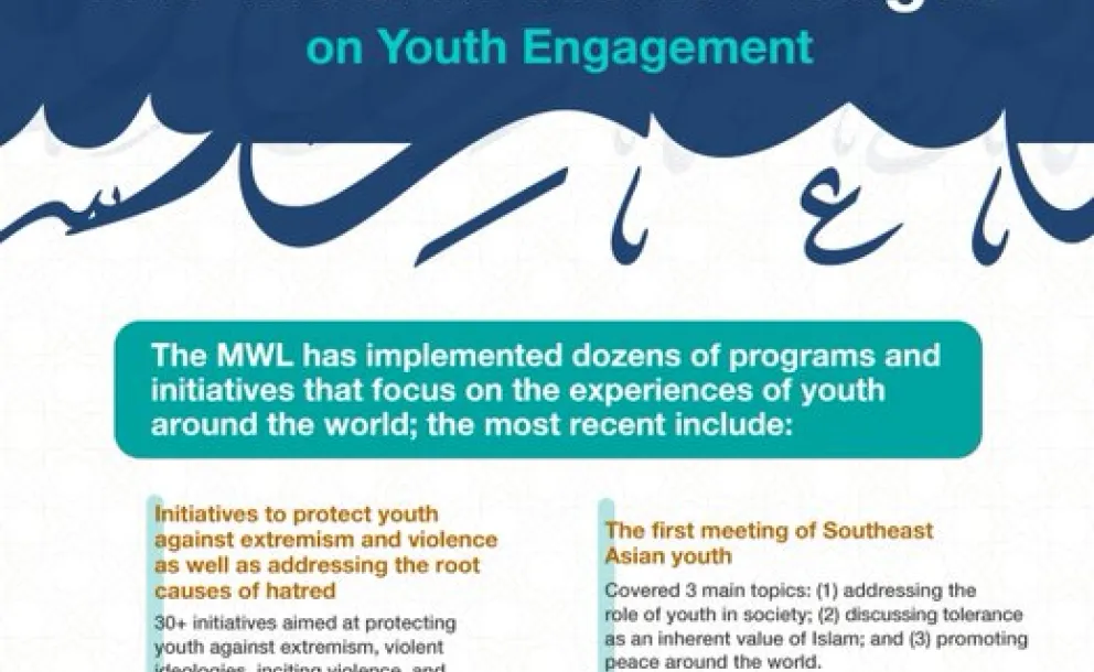 The Muslim World League shares its most recent initiatives that focus on the experience of youth around the world