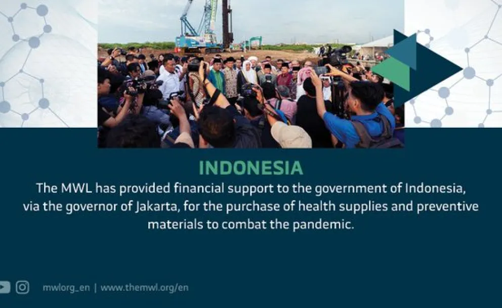 The MWL has provided financial support for the government of Indonesia for the purchase of health supplies