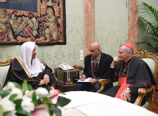 The Vatican Secretary of State, Cardinal Pietro Parolin, received at his office today the MWL's Secretary General, Dr Mohammad bin Abdulkarim Alissa