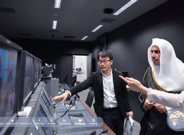 HE Dr. Mohammad A. Alissa, Secretary General of the Muslim World League, is hosted by the most renowned Japanese TV Channel