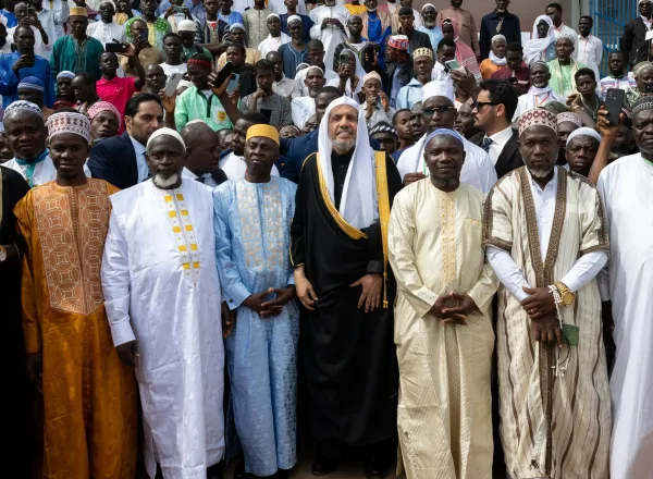 Footage from the opening of the Muslim World League's Qur’an Memorization Competition for the West African region, held at Estádio Lino Correia in the capital of Guinea-Bissau.