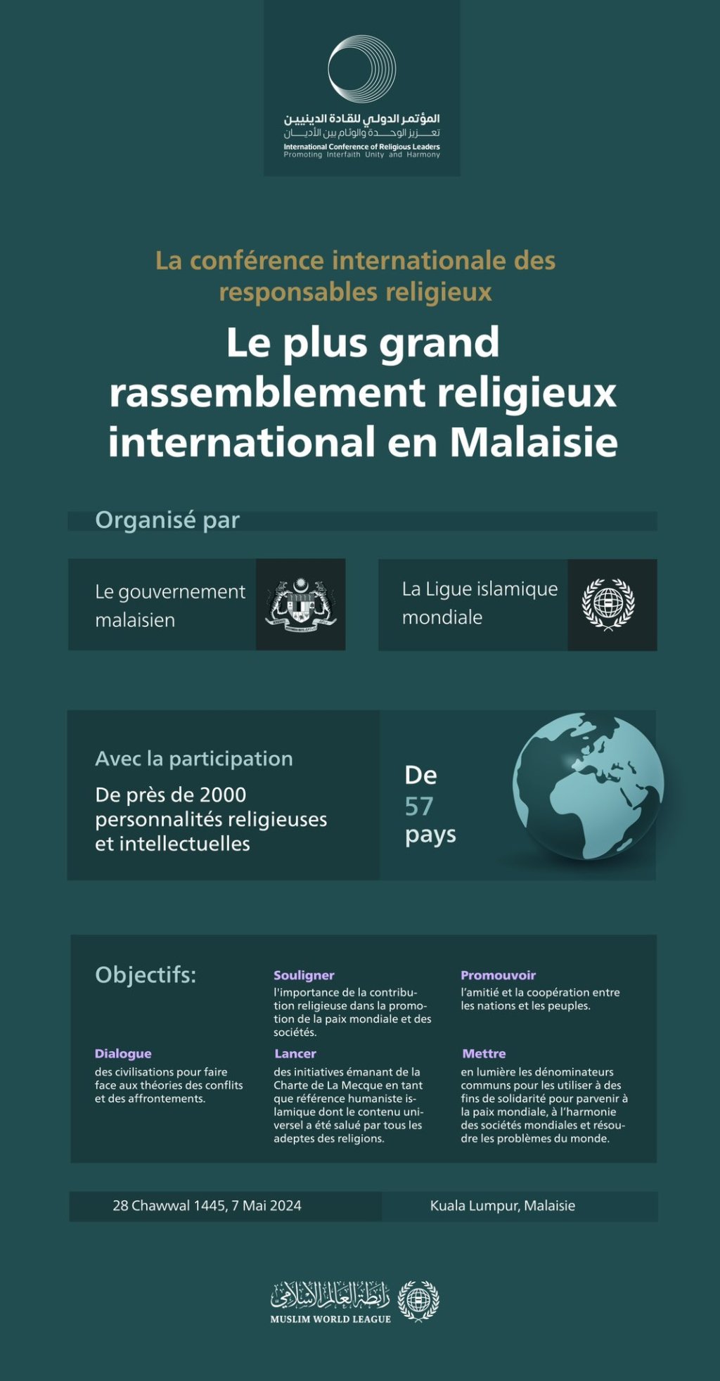 Le plus grand événement religieux international d'Asie, avec près de 2000 participants venus de 57 pays